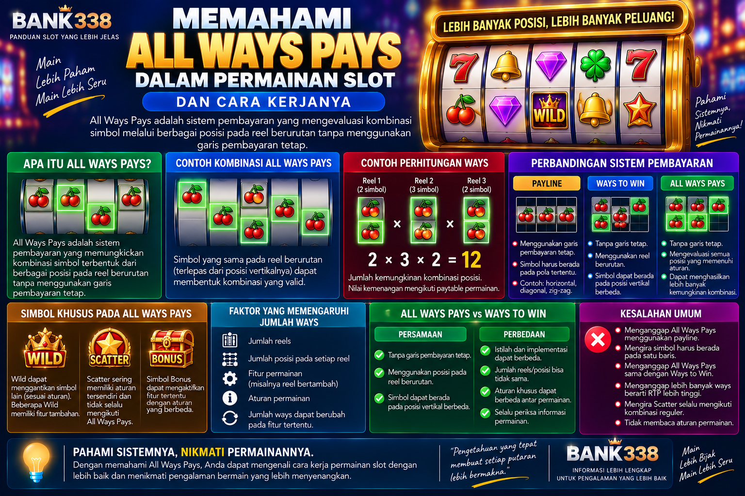 Memahami All Ways Pays dalam Permainan Slot dan Cara Kerjanya