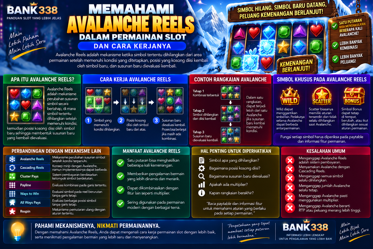 Memahami Avalanche Reels dalam Permainan Slot dan Cara Kerjanya