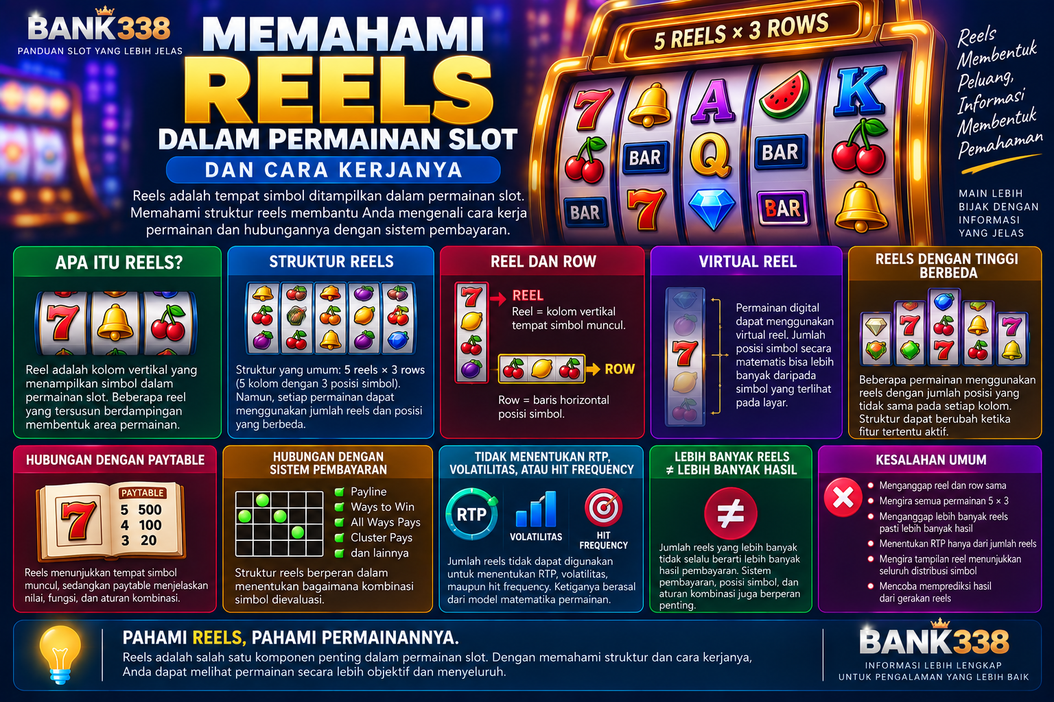 Memahami Reels dalam Permainan Slot dan Cara Kerjanya