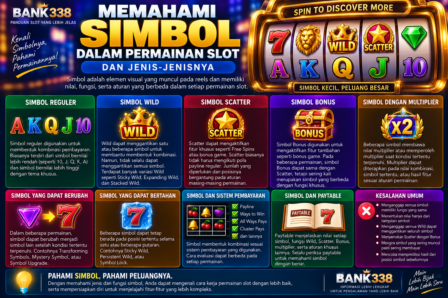 Memahami Simbol dalam Permainan Slot dan Jenis-Jenisnya