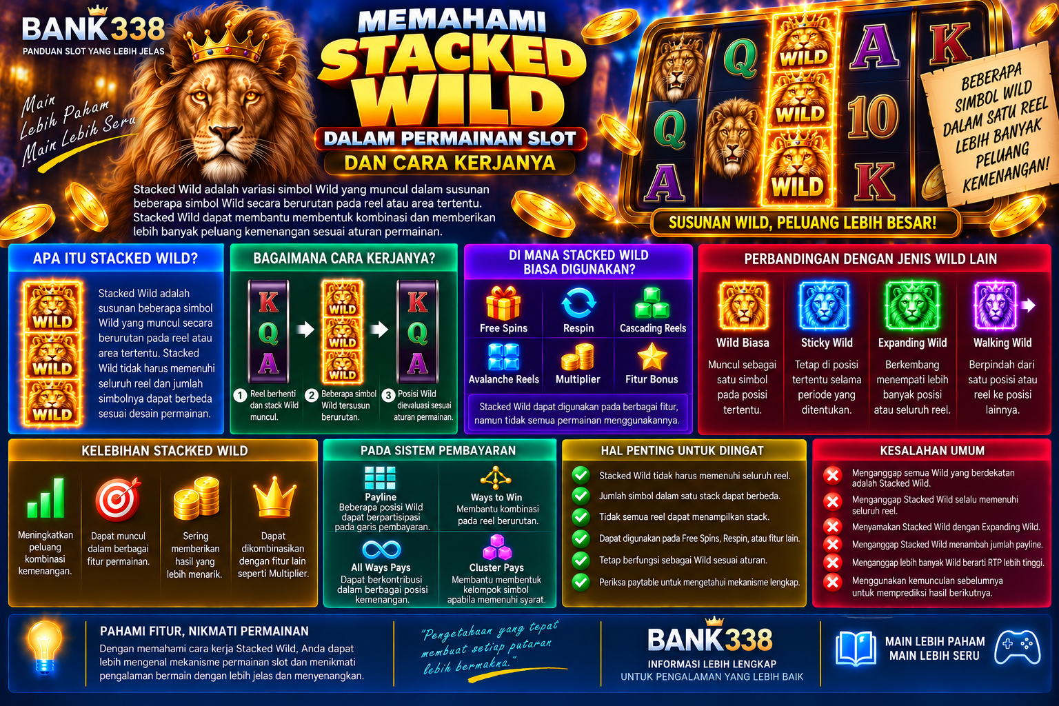 Memahami Stacked Wild dalam Permainan Slot dan Cara Kerjanya