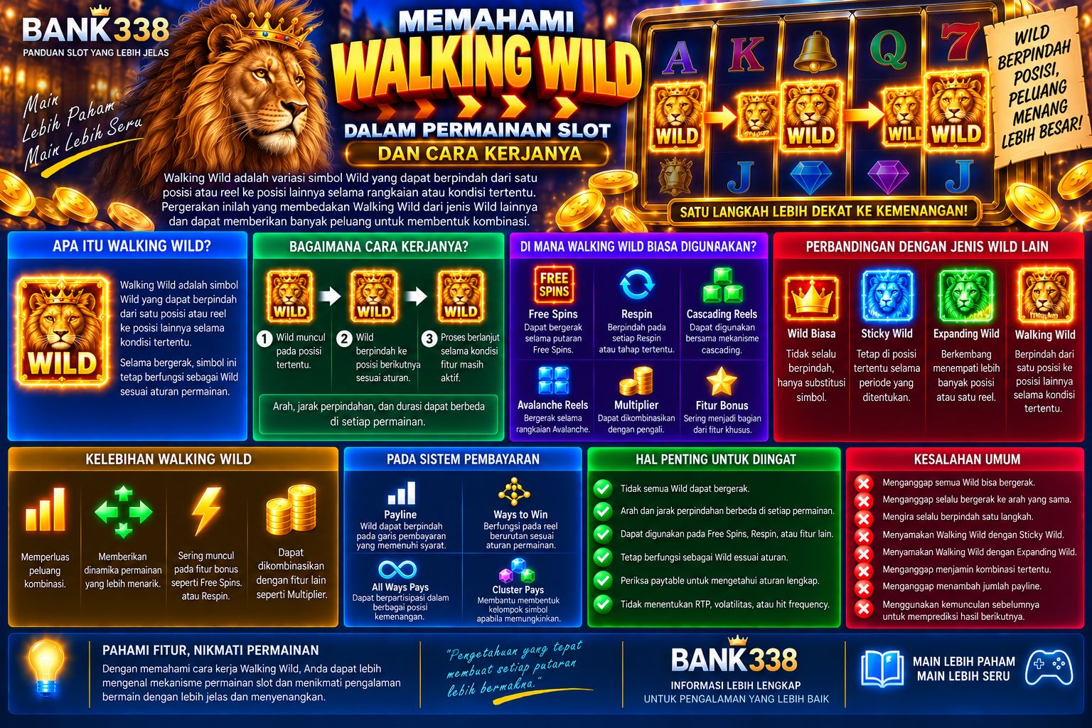 Memahami Walking Wild dalam Permainan Slot dan Cara Kerjanya