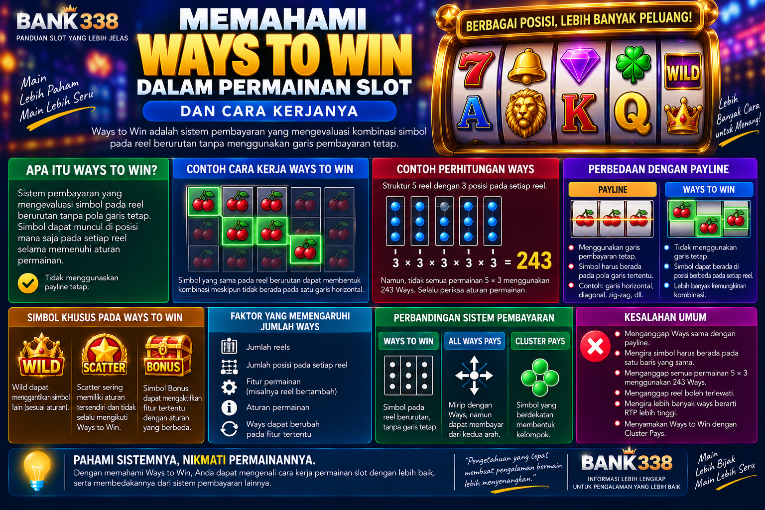 Memahami Ways to Win dalam Permainan Slot dan Cara Kerjanya